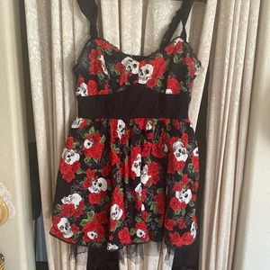 Rose and skull dress